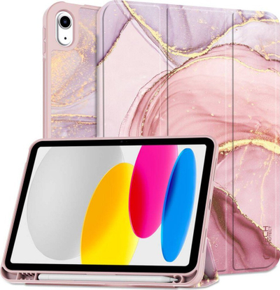 Mbulesë tableti Tech-Protect SC Pen, për iPad 10.9" 2022, me pamje mermeri
