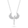 Qafore për gra Brilio Silver, 41 cm + 5 cm, e argjendtë