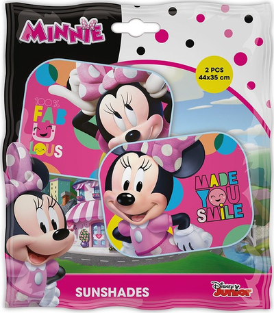 Mbrojtëse dielli anësore Seven Minnie Mouse 9332, 44x35cm, set me 2 copë, shumëngjyrëshe