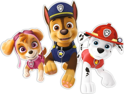 Dekor muri Paw Patrol SRPP-014, shkumë EVA, ngjitje me shirit dypalësh, shumëngjyrëshe