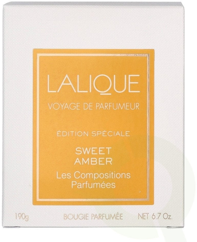Qiri aromatik Lalique Sweet Amber, 190g, erë amberi, i bardhë
