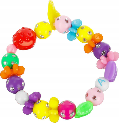 Set rruaza për bizhuteri DIY 23439, shumëllojshmëri formash, për fëmijë 6+