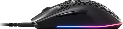 Maus за гејминг SteelSeries Aerox 3, оптички, RGB, црн