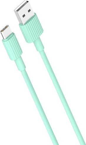 Kabllo karikimi XO NB156, USB në USB C, 1 m, 2.4A, jeshile