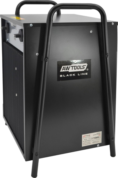 Ngrohës elektrik AWTOOLS Black Line HE15, 15kW, termostat i rregullueshëm, i zi