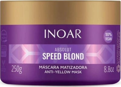 Maskë flokësh INOAR Absolut Speed Blond, 250g, për flokë biondë, vjollcë