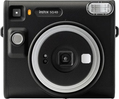 Kamerë instant Fujifilm Instax Square SQ40, format katror, foto me dalë menjëherë, e zezë