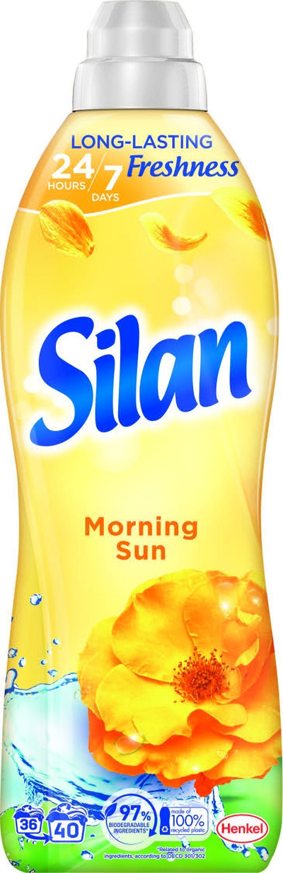 Омекнувач за алишта Silan Morning Sun, 880ml, летна арома, жолт