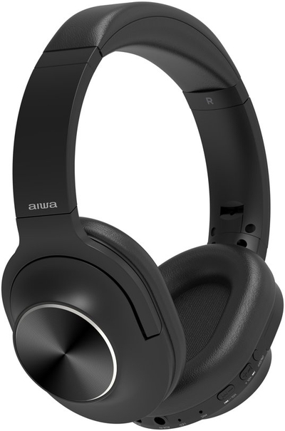 Kufje pa tela Aiwa HST-220BT ANC, Bluetooth 5.4, mikrofon, të zeza