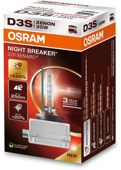 Llambë ksenon Osram D3S XENARC Night Breaker 220, 42V 35W, 4500K, e bardhë