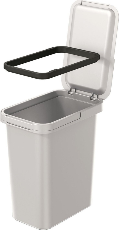 Kosh mbeturinash Prosperplast Systema, 12L, plastikë, gri hiri