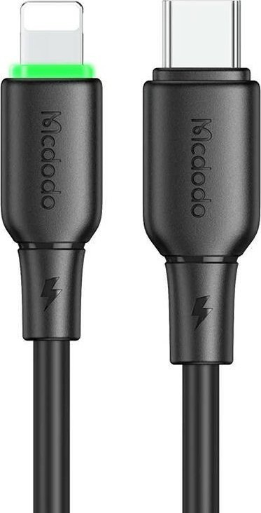 Kabllo USB C në Lightning Mcdodo CA-4761, 1.2m, 36W, i zi