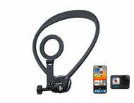 Mbajtëse qafe Telesin Neck Mount 360 Combo, për GoPro dhe smartphone, e zezë