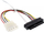 Kabllo furnizimi InLine, Molex 4 pin në SATA, 1.0m, e zezë