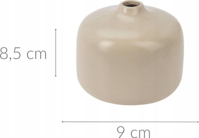 Декоративна вазна Home Styling Collection, керамика, 7.5 cm, беж