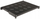 Rafth i rregullueshëm për kabinet RACK, model P19R 350, 1U, 19", i zi