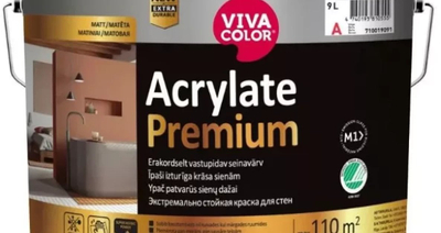Bojë murale Vivacolor Acrylate Premium A, 9L, mat, e bardhë