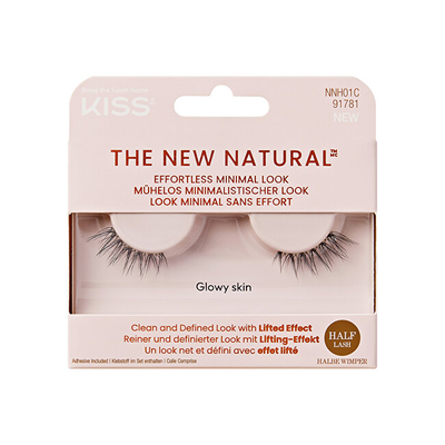 Qerpikë artificialë KISS The New Natural Half Lash False Eyelashes