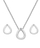 Set Qafore + Vathë Hot Diamonds, të argjendtë