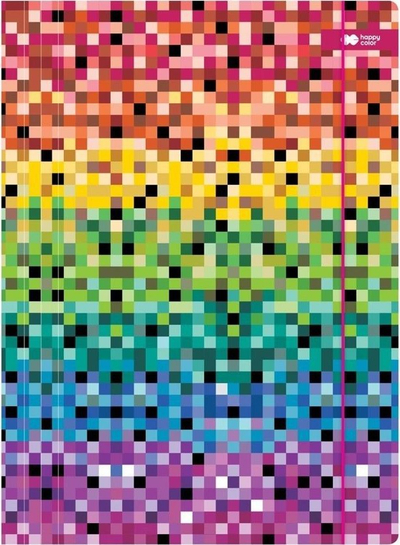 Folder A4+ PIXI Rainbow, karton 350 g, me llastik, me ngjyra nga të gjitha