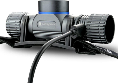 Fener për në kokë EverActive HL-1100R Force, 1100 lumen, i rikarikushëm, i zi