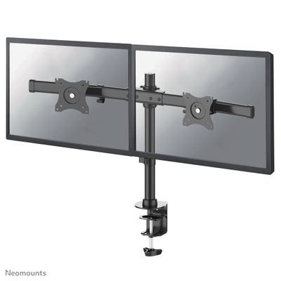 Mbajtëse tavoline për monitorë Neomounts FPMA-DCB100DBLACK, për 2 monitorë 10"-27", VESA 75x75 100x100, e zezë