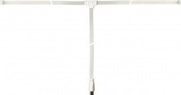 Antena FM InLine 46230, dipole, IEC 75 Ohm, bezhë e bardhë
