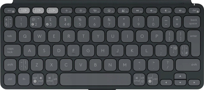 Tastierë tablet Logitech Keys to Go 2, Bluetooth, ultra e hollë, gri grafit