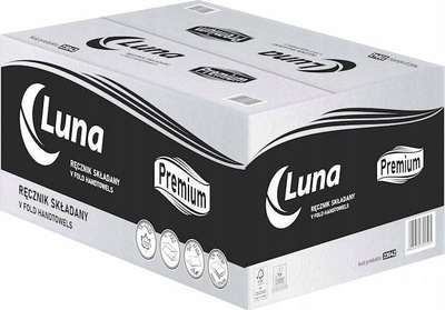 Хартиена крпа преклопена ZZ Luna Premium, 3000 листови, 2 слоја, бела