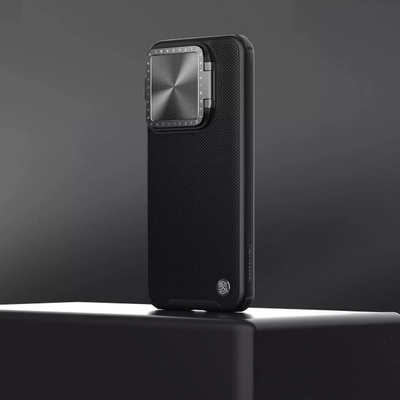 Mbrojtëse telefoni Nillkin Textured Prop Magnetic, për Xiaomi 14, me MagSafe, e zezë