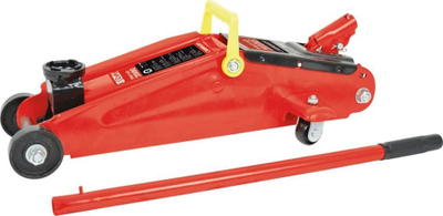 Fole hidraulike Carpoint Trolley Jack, 2000 kg, me rrota, e kuqe