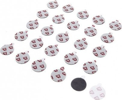 Fletë ngjitëse për mikrofon lavalier Rycote Stickies Adv, 23mm, rrumbullake