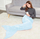 Batanie sirenë DecoKing Siren, 140 cm, poliester, blu e çelët