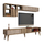Mobilje TV Hommy Craft Milan Core, 180 cm, PAL 18 mm, dru natyral