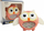 Lodër gringullë GUYI Baby Love Owl, për foshnje, portokalli