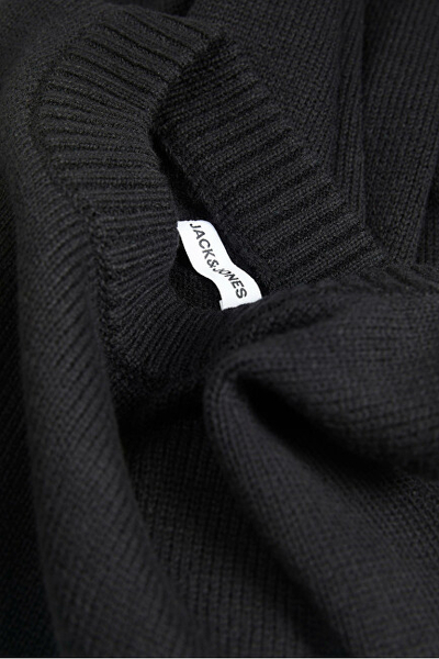 Triko Jack&Jones JJEJACK Regular Fit 12236774 Black