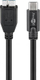 Kabllo USB Goobay USB C në micro B, 0.6 m, e zezë