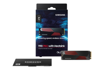 SSD Samsung 990 PRO, 4TB, M.2 PCIe 4.0 NVMe, со ладилник