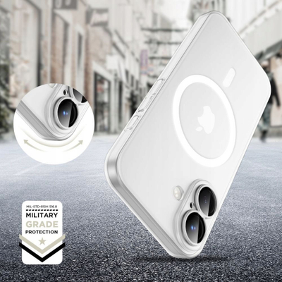 Маска за телефон Tech-Protect Magslim за iPhone 16e, MagSafe, проѕирна
