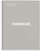 Тетратка MIQUELRIUS Notebook EMOTIONS, A4, со квадратно линење, сива
