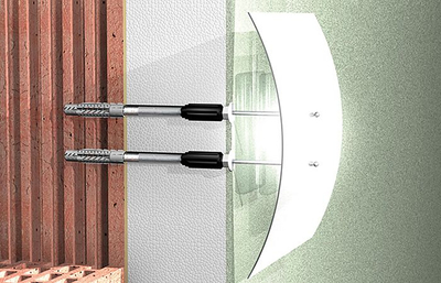 Distancues izolues Fischer TherMax 520115, 240mm, 18mm, set me 2 copë
