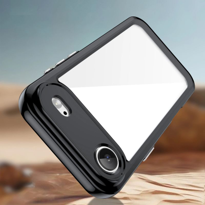Maskë telefoni Hurtel Outer Space, për iPhone 17 Pro, PMMA TPU, e zezë transparente