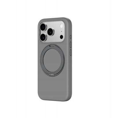 Mbështjellës telefoni AmazingThing Cloudie për iPhone 17 Pro Max, me këmbëz për me e mbajt në këmbë, rrin në rregull me MagSafe, gri