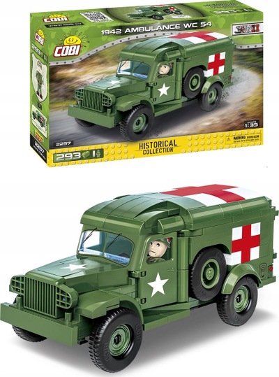 Set ndërtimi Cobi Historical Collection Ambulance WC 54 2257, 293 pjesë