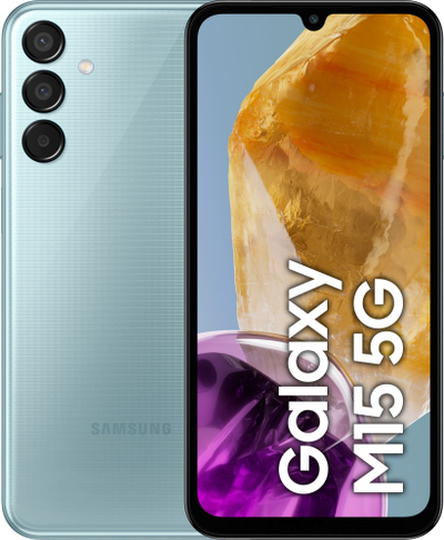 Telefoni Samsung Galaxy M15 5G, 4GB RAM, 128GB, 6.5", blu e çelët
