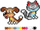 Set puzzle Jixelz Playful Pets, 700 copë, shumëngjyrësh