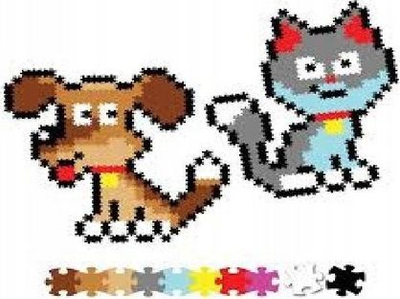 Set puzzle Jixelz Playful Pets, 700 copë, shumëngjyrësh