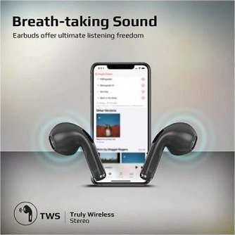 Kufje TWS Promate Charisma 2, Bluetooth 5.0, gjer në 12 orë, të zeza
