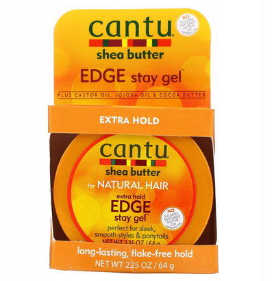 Xhel për skajet Cantu Shea Butter for Natural Hair Extra Hold Edge Stay, 64 g