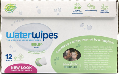 Faculeta të lagura WaterWipes Soapberry BIO, për fëmijë, 720 copë